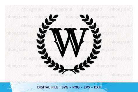 Letter W Monogram Svg