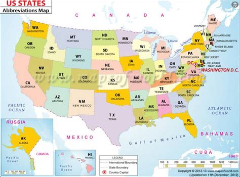 Map With Abbreviations And Capitals - Daryl Emiline