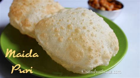 Maida Puri Recipe How To Make Maida Poori Puri Recipe Sandhyas Recipes