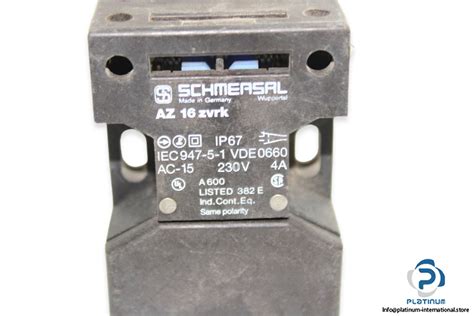 Schmersal Az Zvrk Safety Switch Platinum International