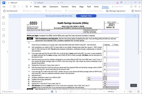 IRS Form 8889 ≡ Fill Out Printable PDF Forms Online, 41% OFF