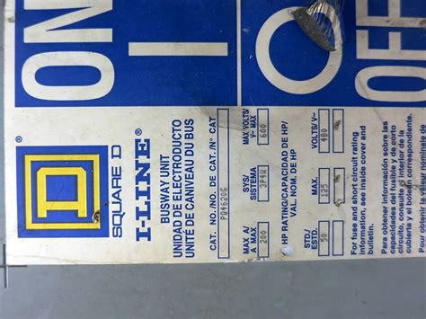 Used Square D Bus Plug HGR Industrial Surplus 43 OFF