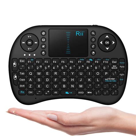 Rii Mini i8 Wireless Keyboard with Charging Data Cable, Black - Walmart.com