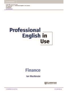 Professional English in Use - Cambridge University Press / professional ...
