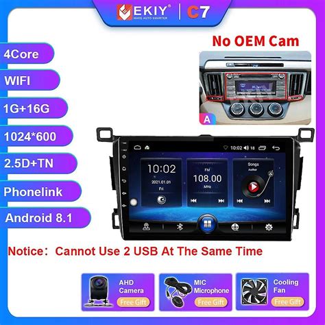 Ekiy T Android Auto Car Radio For Toyota Rav Ai Voice