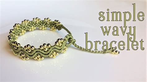 Macrame Tutorial The Simple Wavy Bracelet Fast And Easy Handmade