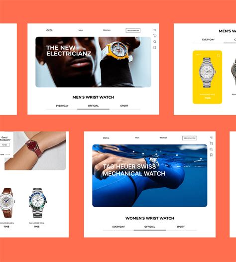 OCCL – watch store on Behance