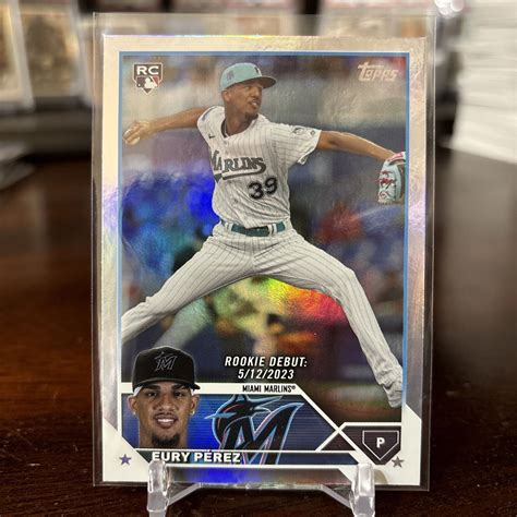 Topps Update Series Rookie Debut Rainbow Foil Us Eury Perez