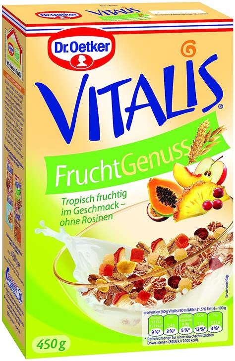 Dr Oetker Vitalis Frucht Genuss Fr Chte Vollkorn M Sli Ohne Rosinen