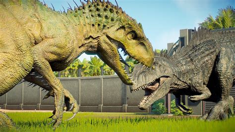 Spinosaurus Vs Giganotosaurus Vs Indominus Rex Vs Acrocanthosaurus