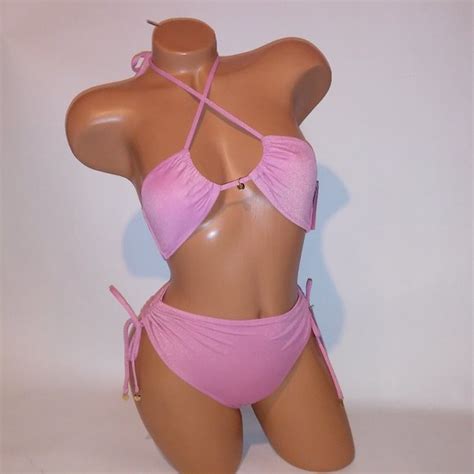 Victorias Secret Swim Victoria Secret Swim Bikini Pink Gold