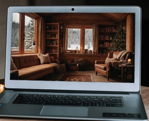 Cozy Winter Background For Zoom Meetings Virtual Office Winter