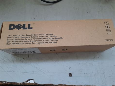 New Genuine Dell 5130cdn High Capacity Cyan Toner Cartridge CT201349 EBay