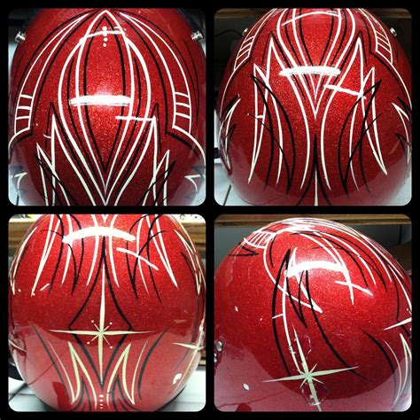 custom painted vintage metal flake motorcycle helmet