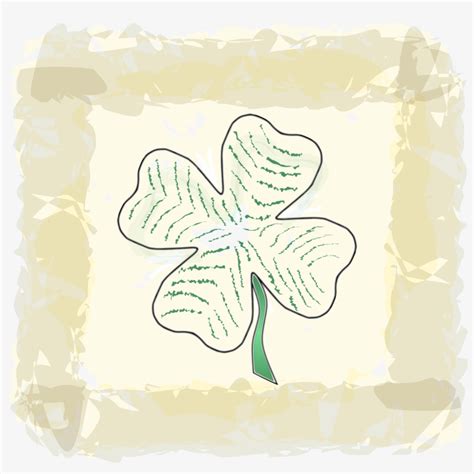 Free Clipart Of A Paddys Day Four Leaf Shamrock Clover Birthday Cake