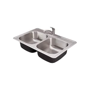 American Standard Edgewater Zero Radius Dual Mount Stainless Steel 33