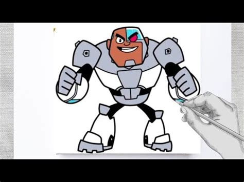 How To Draw Cyborg Teen Titans Go C Mo Dibujar A Cyborg De Los