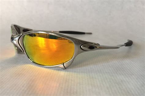 Oakley X Metal Juliet Polished Fire Polarized Vintage Sunglasses New Old Stock Full Set