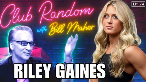 Riley Gaines Club Random With Bill Maher Youtube