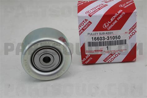 PULLEY SUB ASSY IDLER NO 1 1660331050 Toyota Parts PartSouq