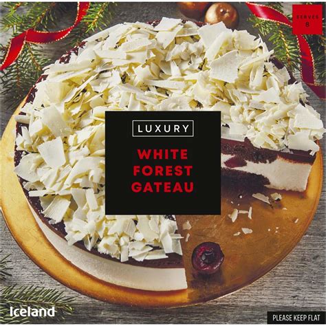 Iceland Luxury White Forest Gateau 765g Luxury Desserts Iceland Foods