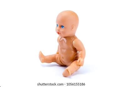 Naked Baby Doll Isolated White Background Stock Photo 1056155186 Shutterstock