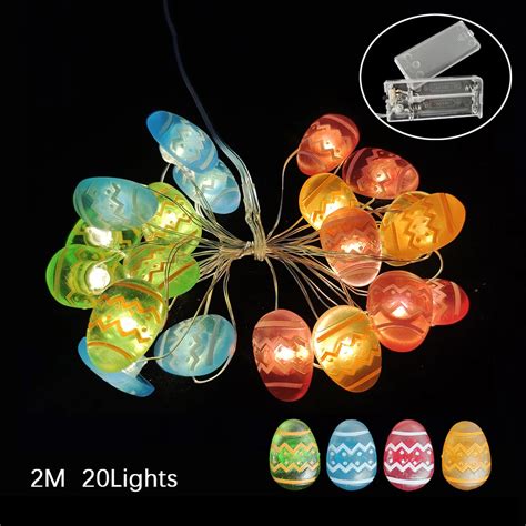 Guirxi T Lumineuse Led Pour D Corations De P Ques Lumi Res Ufs Color