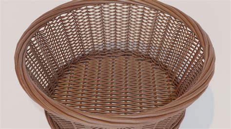 3D Wicker Basket TurboSquid 1940726