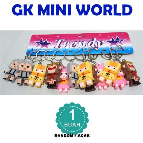 Jual Gantungan Kunci Mini World Keren Cute Random Satuan Gk Mini