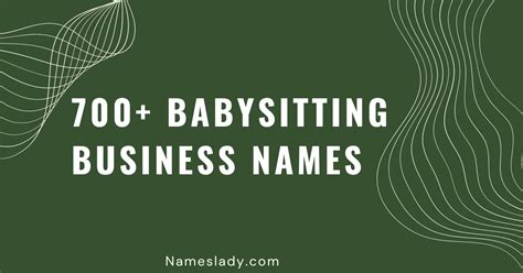 Unique Babysitting Business Names To Inspire You Nameslady