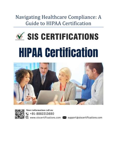 Navigating Healthcare Compliance: A Guide to HIPAA Certification | PDF