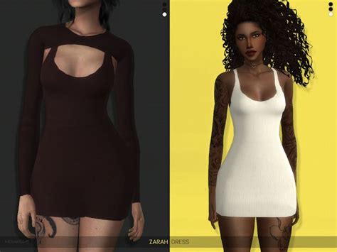 ZARAH DRESS Dress Sims 4 Clothing Sims 4