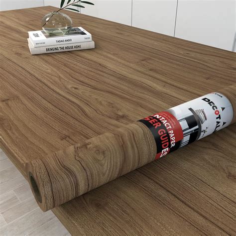 Decotalk Wood Contact Paper Brown Wood Grain Contact Paper X