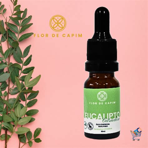 Óleo Essencial De Eucalipto Citriodora Eucalyptus Citriodora 10ml Loja Irc