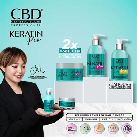 Jual Cbd Professional Daily Keratin Pro Shampoo Conditioner Hair