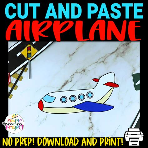 Airplane Cut and Paste Craft – Simple Mom Project Store