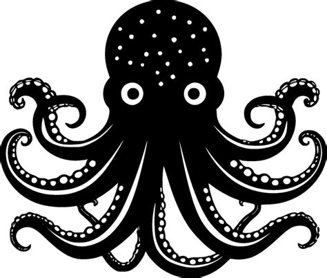 Octopus Minimalist And Simple Silhouette Vector Illustration