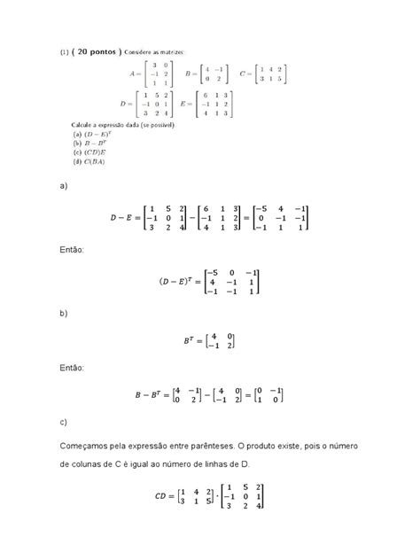 Portfolio Álgebra Linear Matrizes 19 Files Merged Pdf