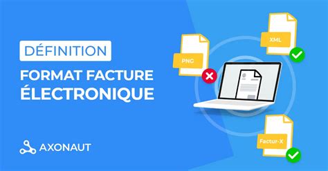 Format facture électronique définition Blog Axonaut