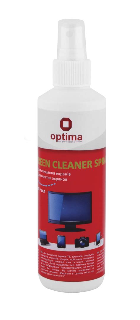Купить Спрей Оptima Screen Cleaner для очищения экранов 250 мл выгодно ...