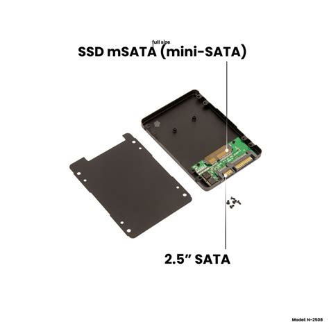 Адаптер-переходник для установки накопителя SSD mSATA (mini-SATA) в ...