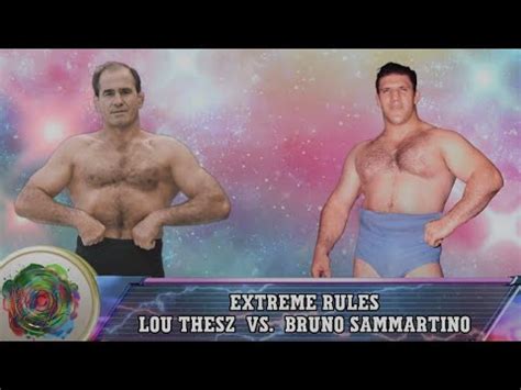 Lou Thesz Vs Bruno Sammartino EXTREME RULES MATCH WWE 2K23 YouTube