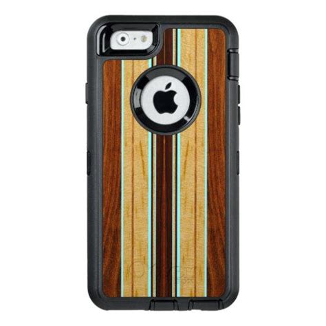 Nalu Hou Faux Koa Wood Surfboard Otterbox Defender Iphone Case Iphone Cases Iphone Case