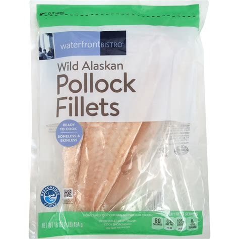 Waterfront Bistro Pollock Fillets Wild Alaskan 16 Oz Delivery Or