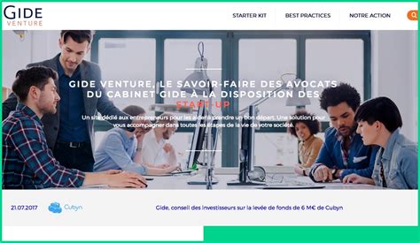 Gide Venture une plateforme dédiée aux start up Affiches Parisiennes