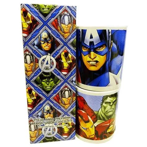 Juego De Tazas The Avengers Iron Man Hulk Capitan America Meses Sin