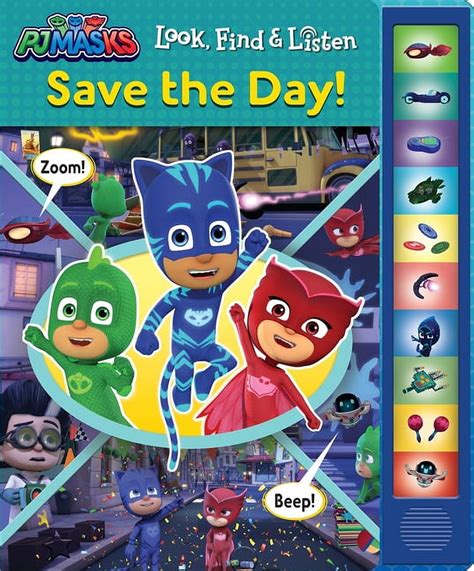 Pj Masks Save The Day Look Find Listen Sound Book Look Find