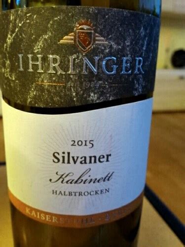 Ihringer Silvaner Kabinett Halbtrocken Vivino Us