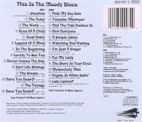 Moody Blues This Is The Moody Blues CD Opus3a