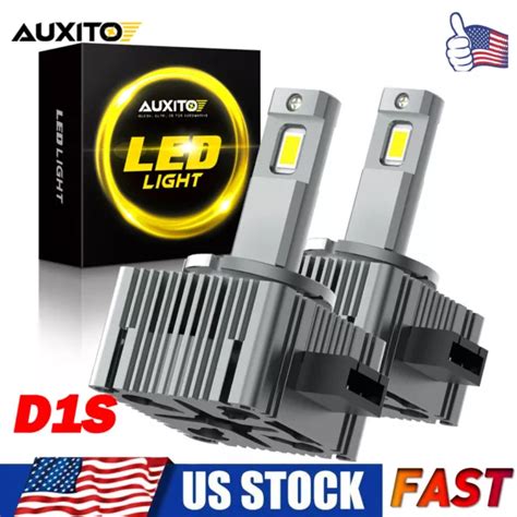 Pcs D S Led Headlight Kit Bulbs K White Replace Hid Xenon